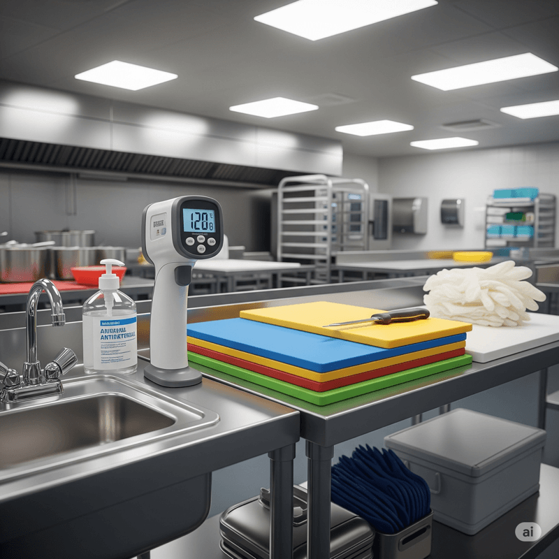 Food safety equipment and monitoring systems